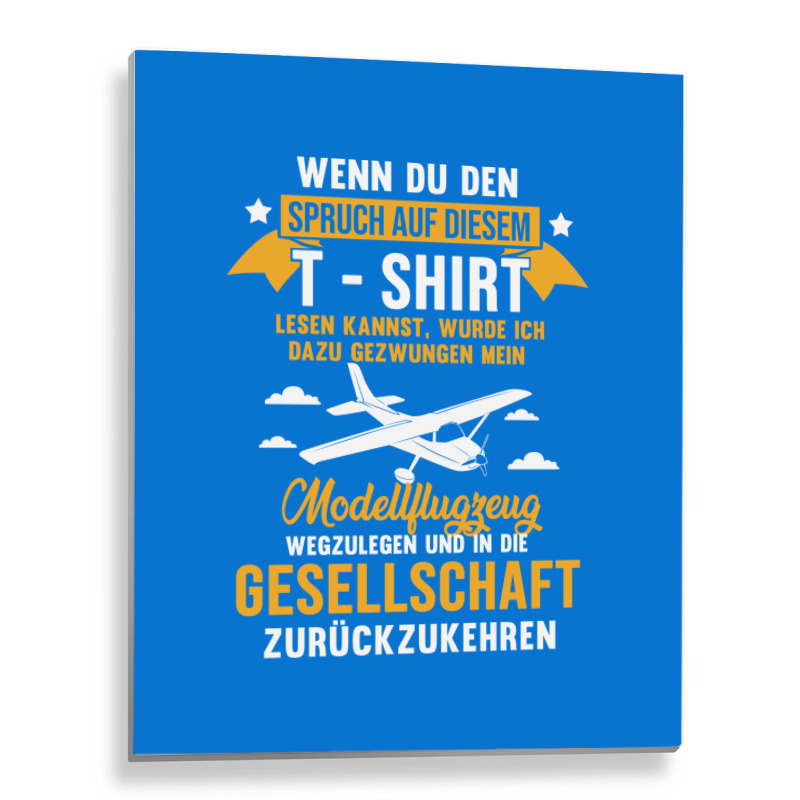 Model Airplane Shirt 80s Metal Print Vertical | Artistshot