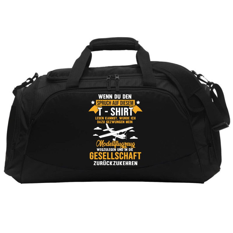 Model Airplane Shirt 80s Active Duffel | Artistshot