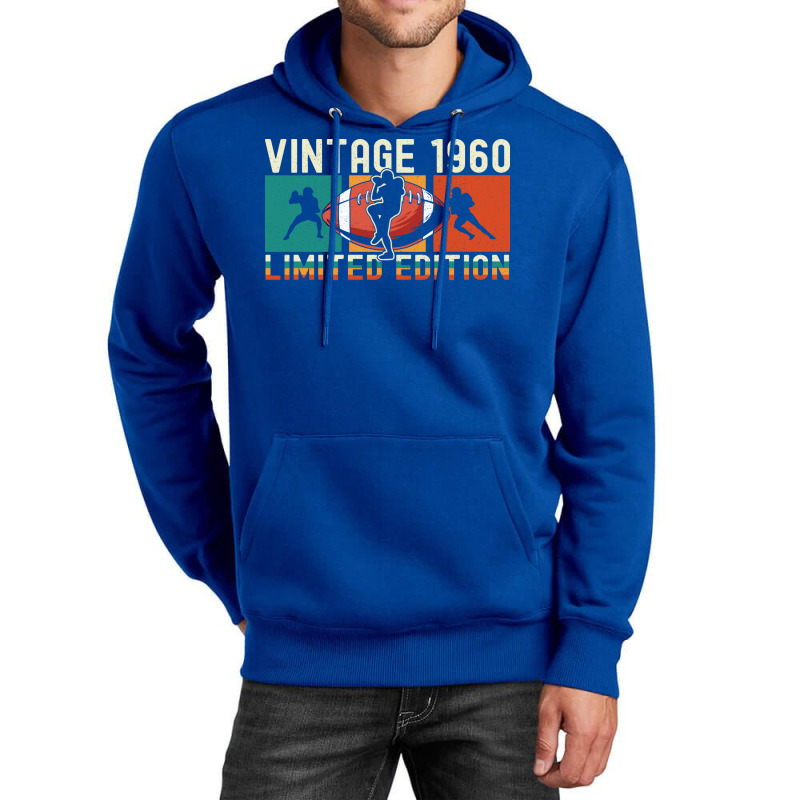 Footballs Birthday Limited Edition Vintage 1960 Su Unisex Hoodie by dlamadjokict | Artistshot