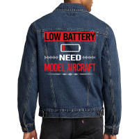 Low Battery Model Aircraft Aesthetic Men Denim Jacket | Artistshot