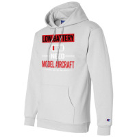 Low Battery Model Aircraft Aesthetic Champion Hoodie | Artistshot