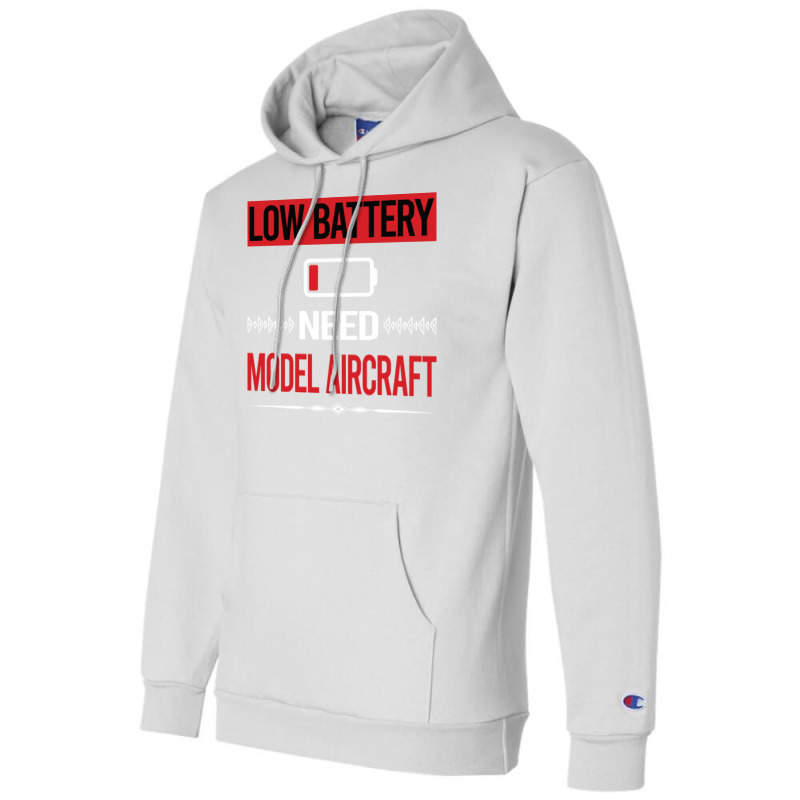 Low Battery Model Aircraft Aesthetic Champion Hoodie | Artistshot