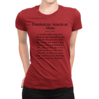 Dominican American Mom Definition Dominican Americ Ladies Fitted T-shirt | Artistshot