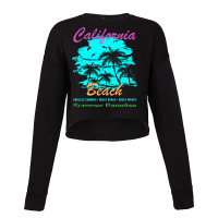 California Beach Summer Paradise Cute Cropped Sweater | Artistshot