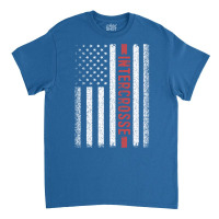 Intercrosse American Flag 4th Of July Girl Classic T-shirt | Artistshot