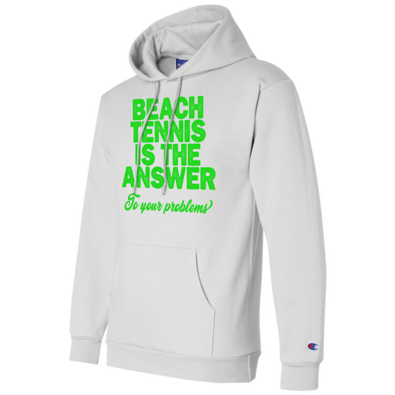 Beach Tennis Gift Funny Champion Hoodie by tindokveh | Artistshot