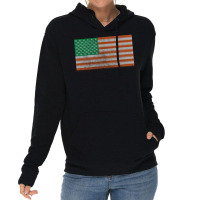 Irish American Flag Faded Nostalgia Lightweight Hoodie | Artistshot