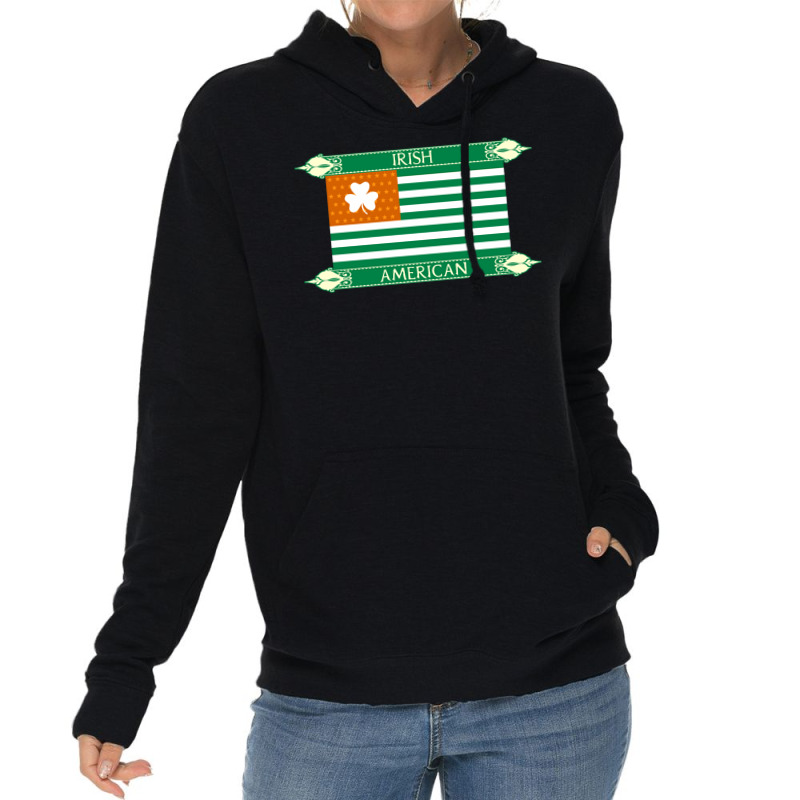 Irish American Flag Nature Lightweight Hoodie | Artistshot