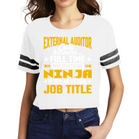 External Auditor Job Title Funny External Accounta Scorecard Crop Tee | Artistshot