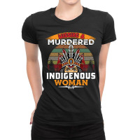 Native American Red Ladies Fitted T-shirt | Artistshot