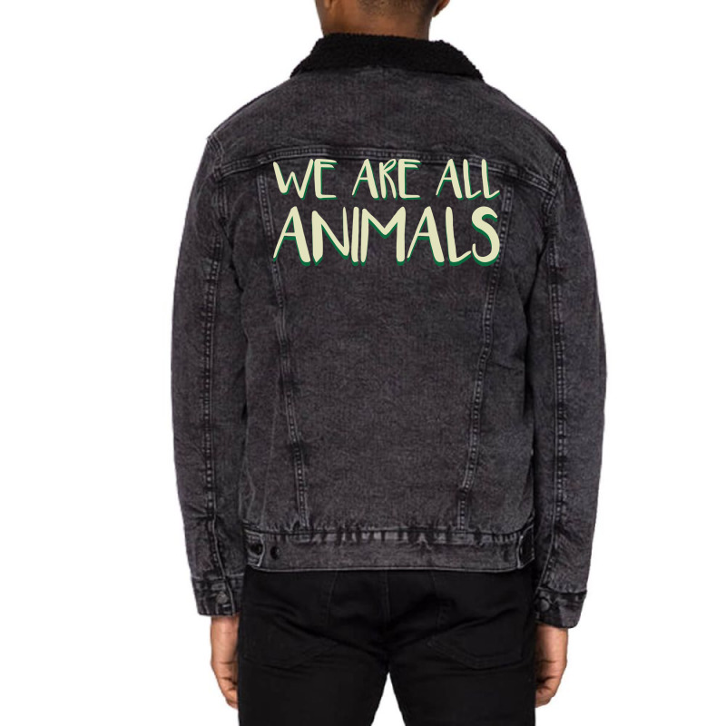 We Are All Animals 70s Unisex Sherpa-lined Denim Jacket | Artistshot