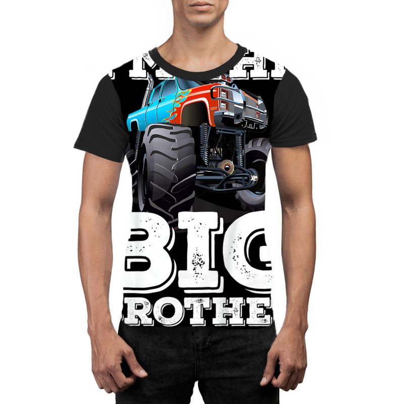 Kids I'm The Big Brother   Funny Monster Truck T S Graphic T-shirt | Artistshot