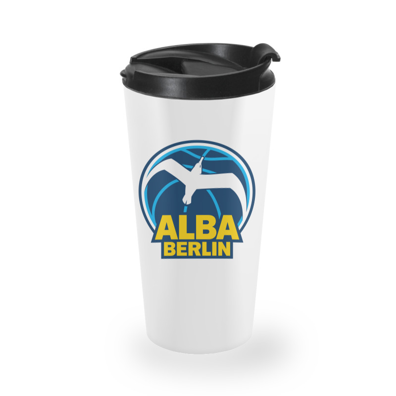 Berlin Albatrosse #ffce00 Alba Berlin, Berlin, Germany,  Bg Charlotten Travel Mug | Artistshot