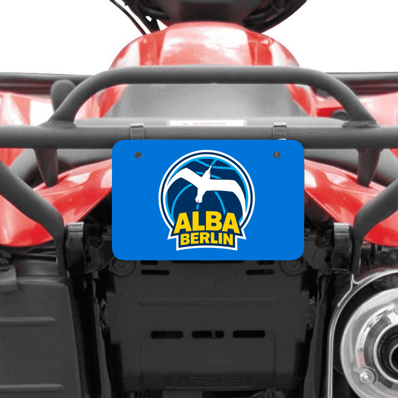 Berlin Albatrosse #ffce00 Alba Berlin, Berlin, Germany,  Bg Charlotten Atv License Plate | Artistshot