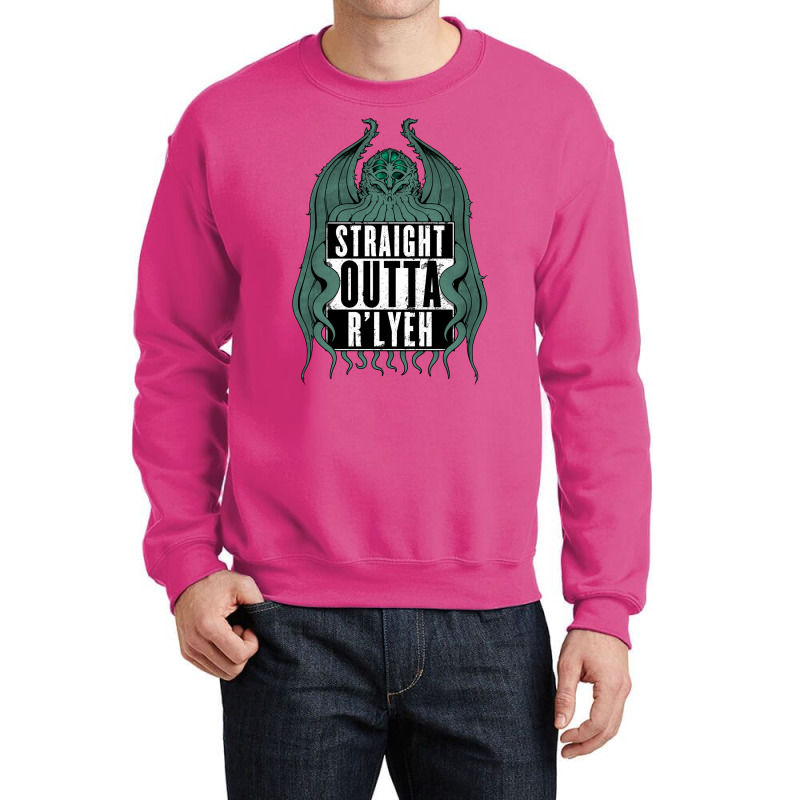 Straight Outta R'lyeh Crewneck Sweatshirt by gremowakeri | Artistshot