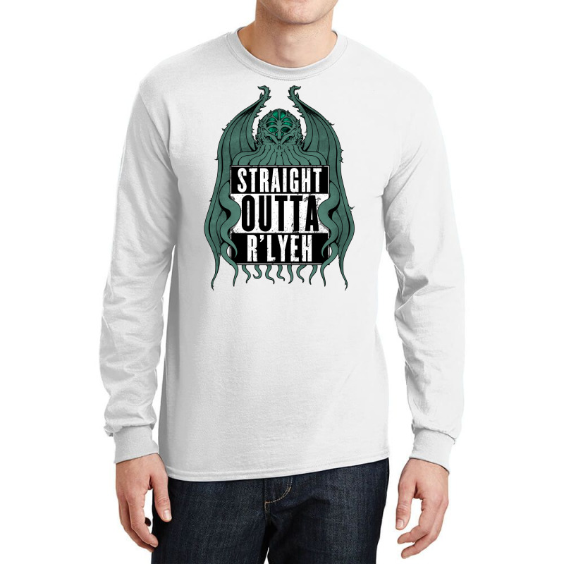 Straight Outta R'lyeh Long Sleeve Shirts by gremowakeri | Artistshot