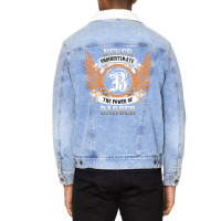 Barber Name Shirt Never Underestimate The Power Of Unisex Sherpa-lined Denim Jacket | Artistshot