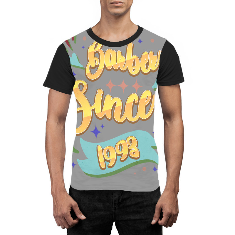 Barber Since 1993 Local Barber Gift Ideas For Hair Graphic T-shirt | Artistshot