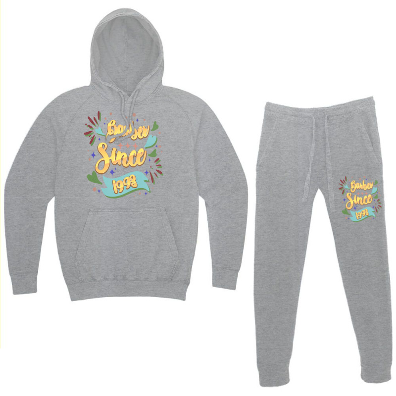 Barber Since 1993 Local Barber Gift Ideas For Hair Hoodie & Jogger Set | Artistshot