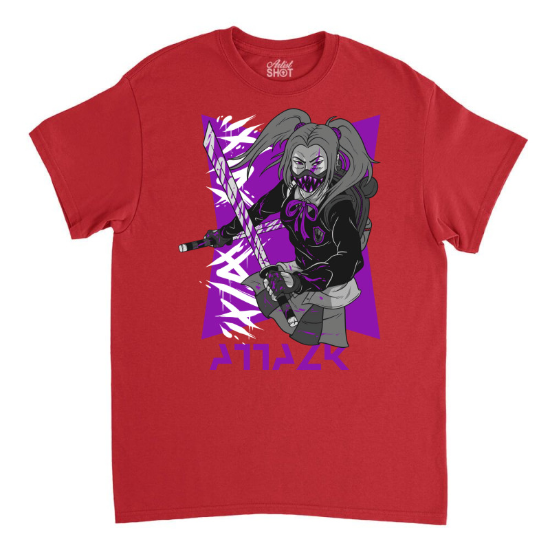 Anime Ninja Girl Design For Truly Anime Lovers Ani Classic T-shirt | Artistshot