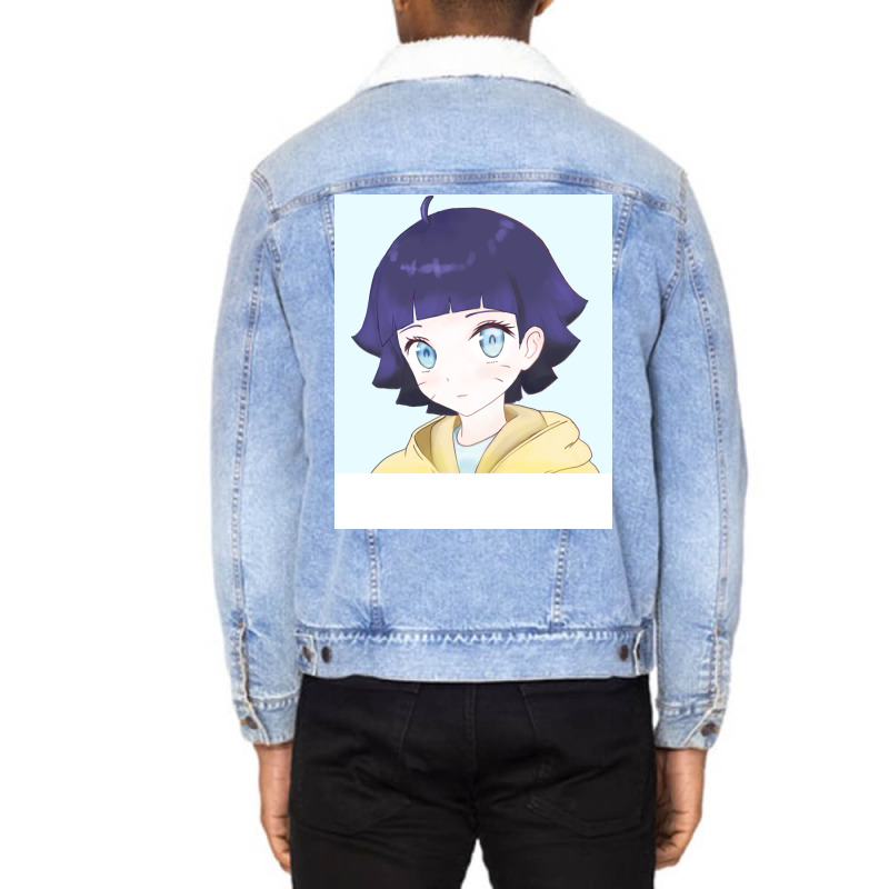 Anime Girl Girl Quote Unisex Sherpa-Lined Denim Jacket by palokalgeau | Artistshot