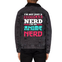 Anime Nerd Art Quote Manga Cosplay Otaku Gift Tumb Unisex Sherpa-lined Denim Jacket | Artistshot