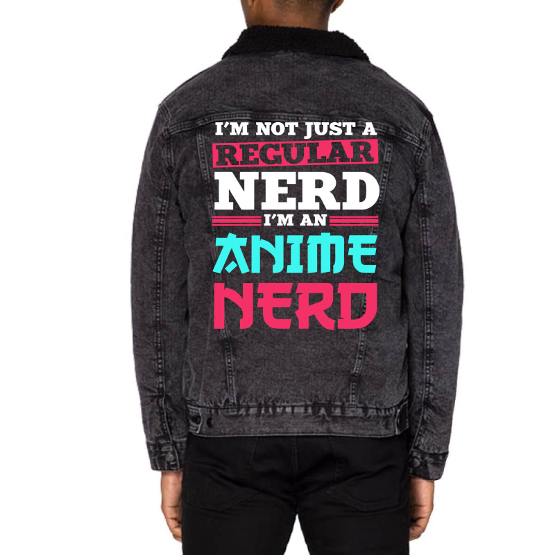 Anime Nerd Art Quote Manga Cosplay Otaku Gift Tumb Unisex Sherpa-Lined Denim Jacket by efobitrivan6 | Artistshot