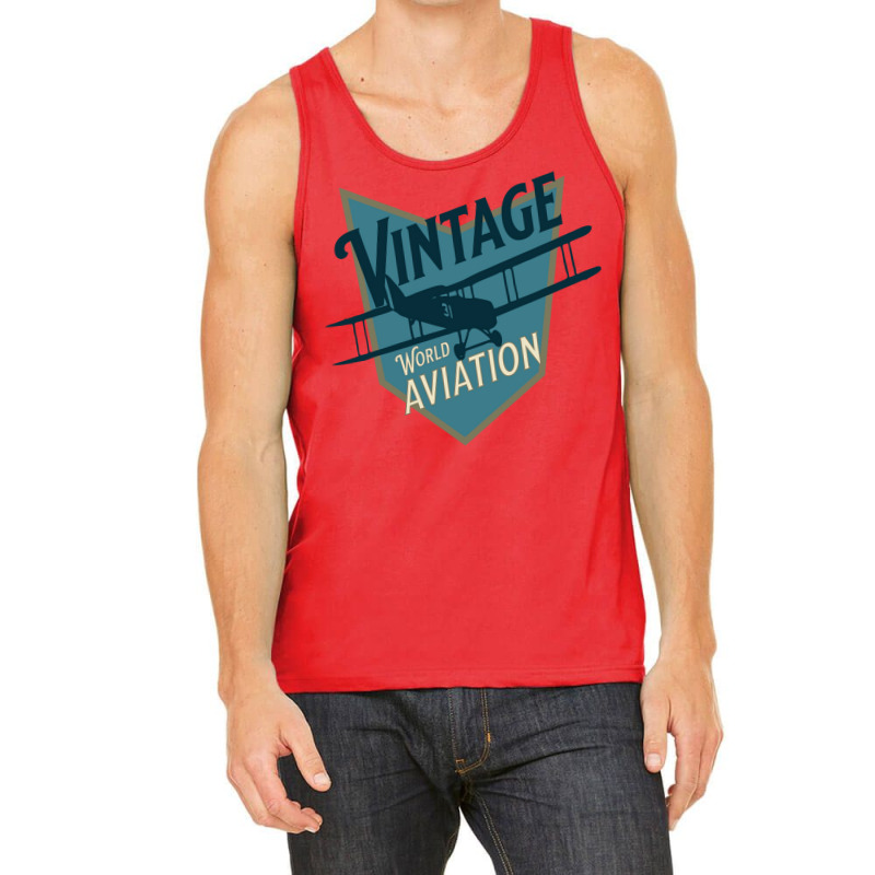 Vintage World Aviation Badge Hipster Tank Top by senkovdenairp | Artistshot