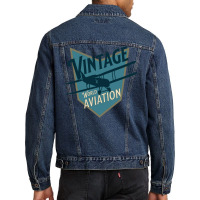 Vintage World Aviation Badge Hipster Men Denim Jacket | Artistshot