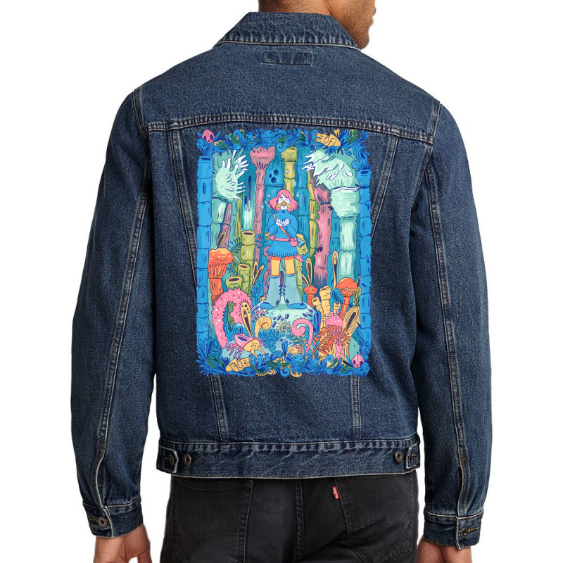 Toxic Jungle Retro (1) Men Denim Jacket by juancotamh | Artistshot