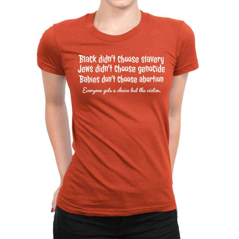 Everyone Gets A Choice But The Victim Retro Ladies Fitted T-Shirt by velingtiagum | Artistshot