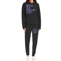 Maga Is A Fascist Cult Lavender Gift Hoodie & Jogger Set | Artistshot