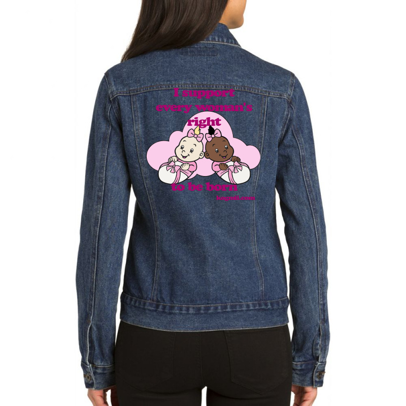 Every Womans Right 80s Ladies Denim Jacket by elaichalberap | Artistshot