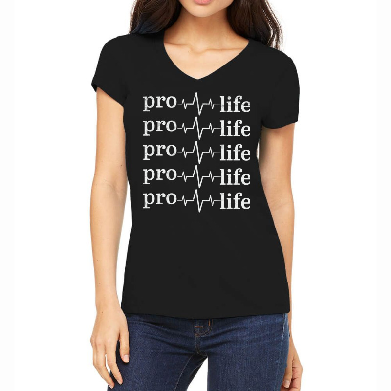 Pro Life Right To Life Movement Nature Gift Women's V-Neck T-Shirt by locsinvaquezj | Artistshot