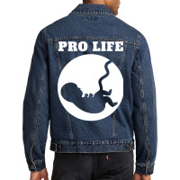 Pro Life Gift Trending Men Denim Jacket | Artistshot