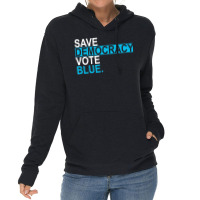 Save Democracy Vote Blue Boy Lightweight Hoodie | Artistshot