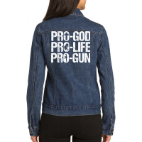 Progodlifegun Cute Ladies Denim Jacket | Artistshot