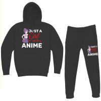 Otaku Just A Girl Who Loves Anime Retro Hoodie & Jogger Set | Artistshot