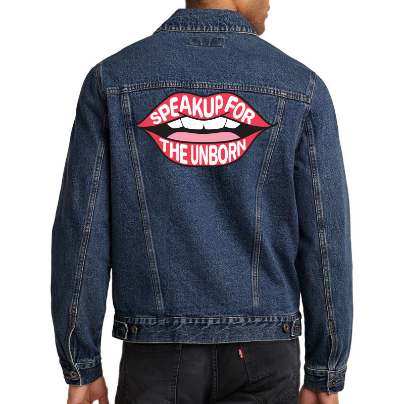 Speak Up For The Unborn Anti Abortion Summer Men Denim Jacket by vaeziyonsei4 | Artistshot