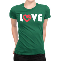 Love Pro Life Gift Print Anti Abortion Tee Blue Ladies Fitted T-shirt | Artistshot