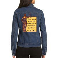 Lady Justice 80s Ladies Denim Jacket | Artistshot