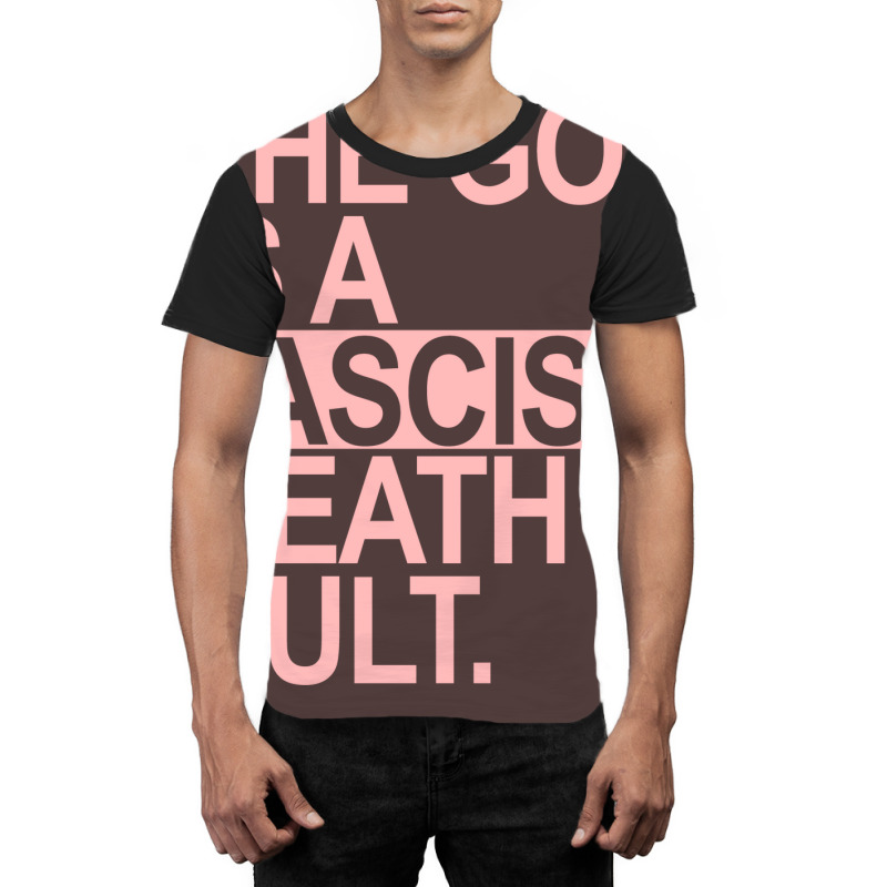 The Gop Is A Fascist Death Cult Pink Retro Graphic T-shirt by gufobriants | Artistshot