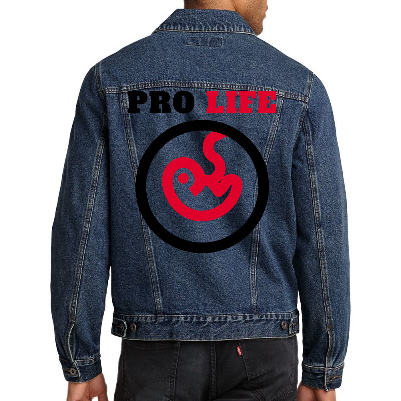 Pro Life Quote Yellow Men Denim Jacket | Artistshot