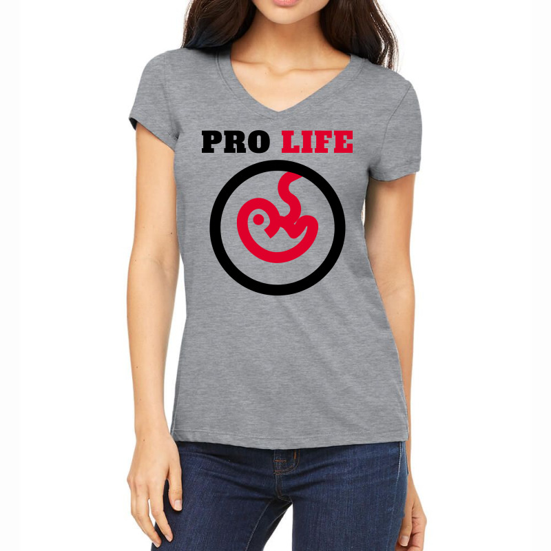 Pro Life Quote Yellow Women's V-Neck T-Shirt by otactayadz | Artistshot