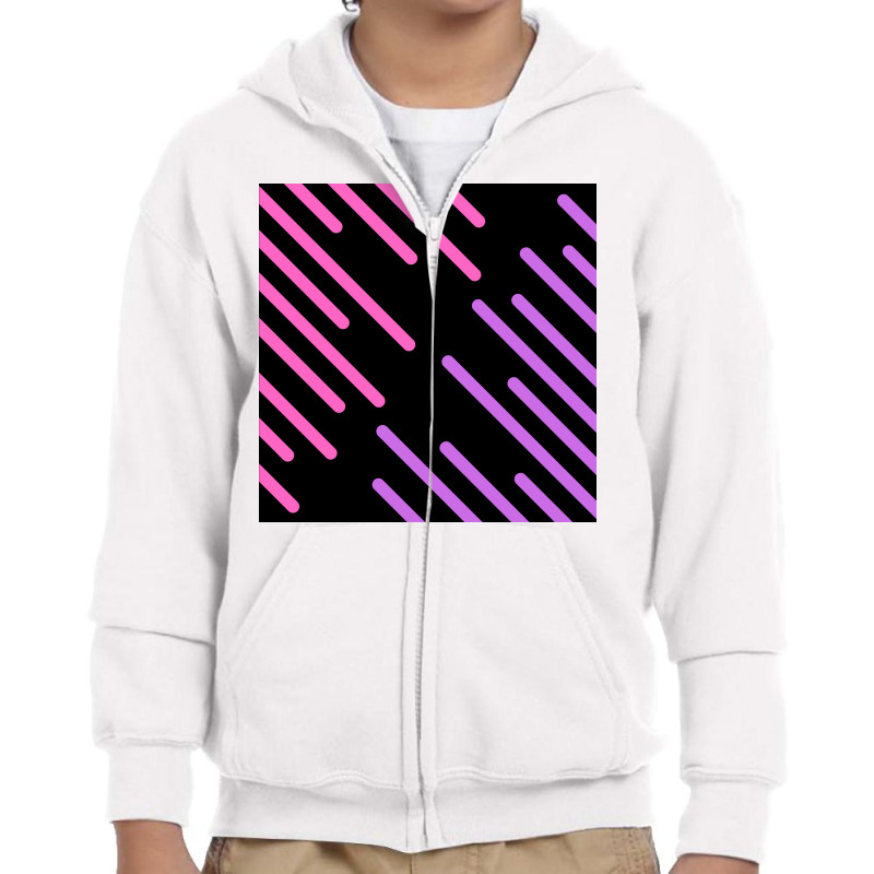 Glitch Background Effect In Trendy Youth Zipper Hoodie | Artistshot