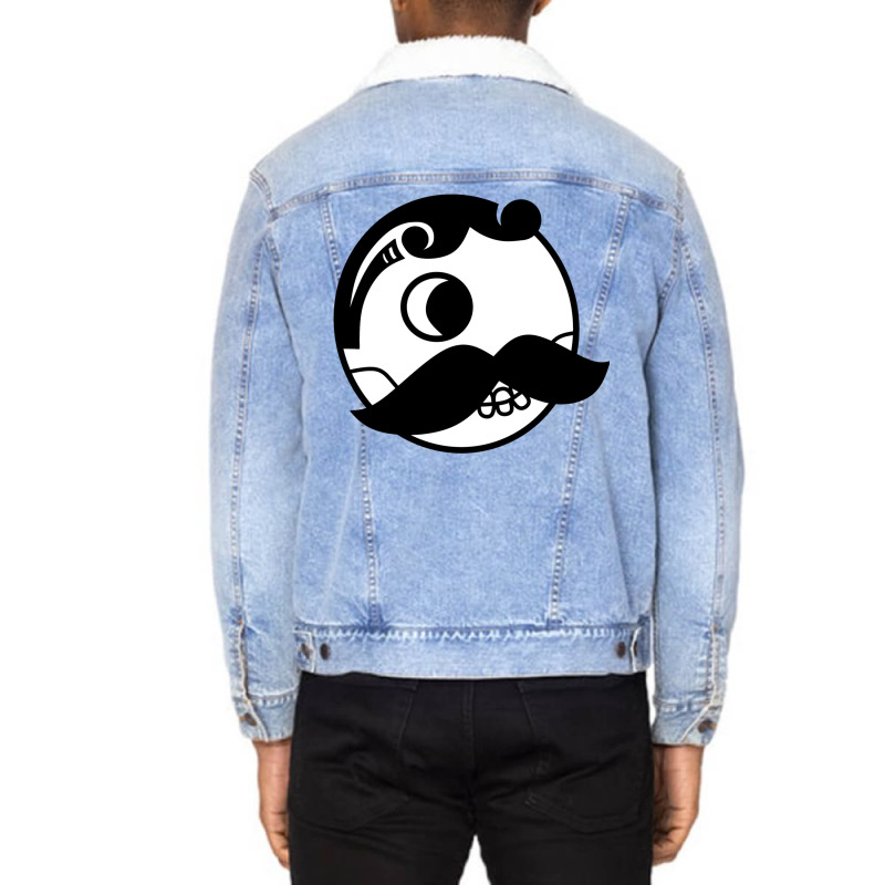 Skelly Boh Unisex Sherpa-Lined Denim Jacket by auzatblaket | Artistshot