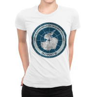 The Thing   Outpost 31 Badge   Distressed Ladies Fitted T-shirt | Artistshot