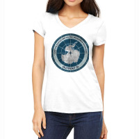 The Thing   Outpost 31 Badge   Distressed Women's V-neck T-shirt | Artistshot