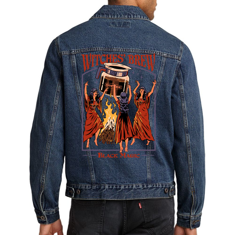 Witches' Brew Men Denim Jacket by auzatblaket | Artistshot