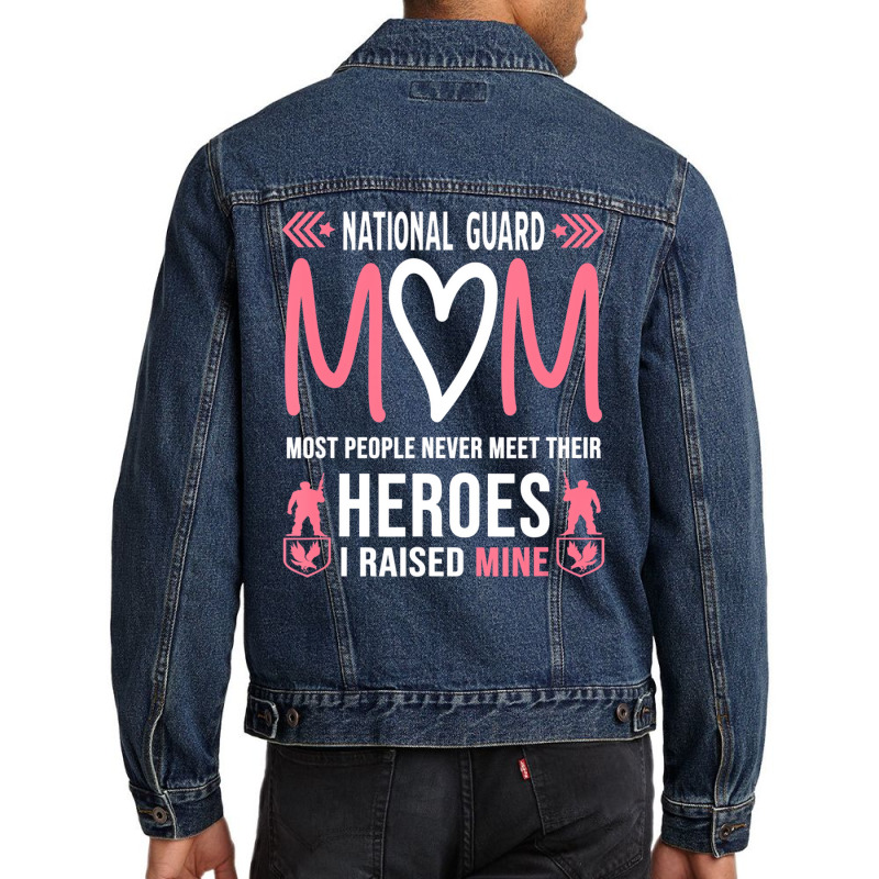 National Guard Mom Shirt Army Heroes Gifts Militar Men Denim Jacket | Artistshot